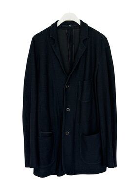 45r - 45rpm Men's Indigo knit Button-Front Jacket